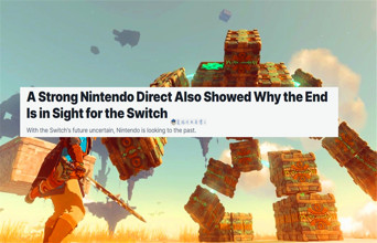 IGN发文认为Switch大限将至 玩家吐槽：每年都这么说